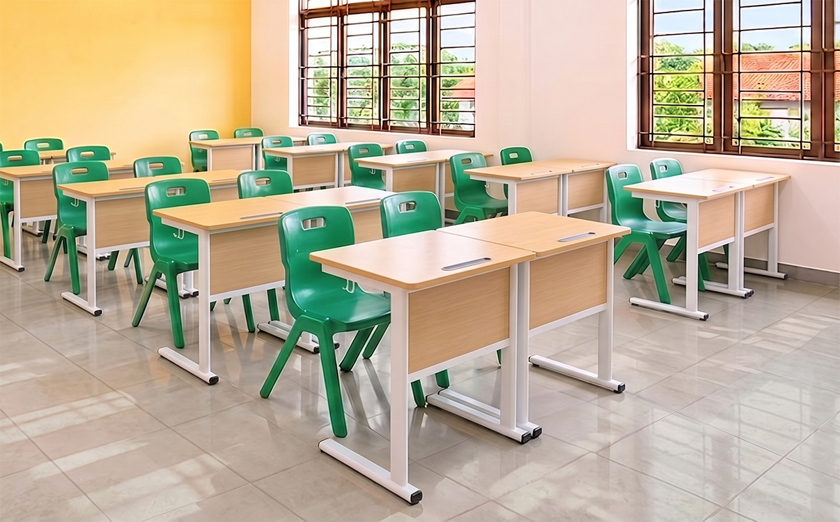 Ghế chân cố định cho lớp học tiêu chuẩn