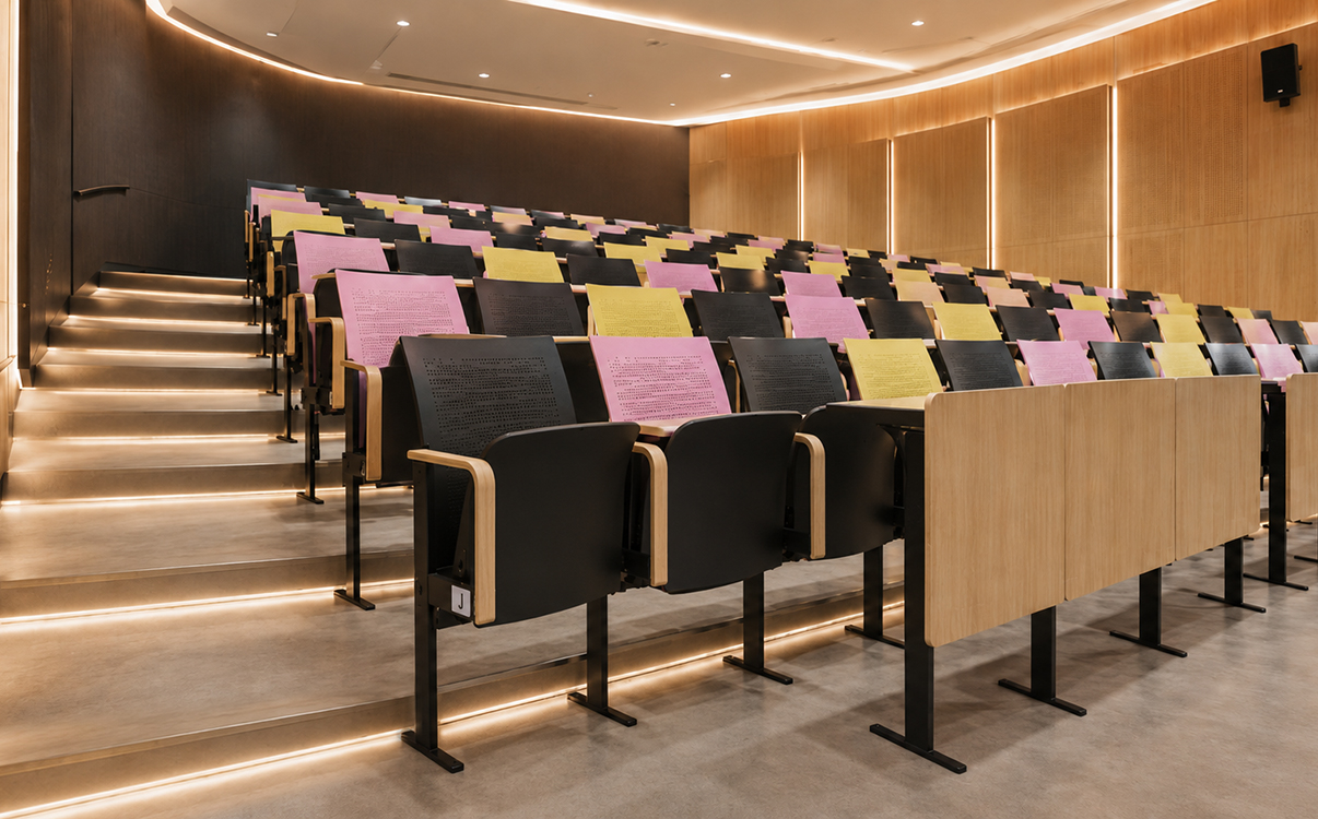 Ghế hội trường tiêu chuẩn dành cho trường đại học
