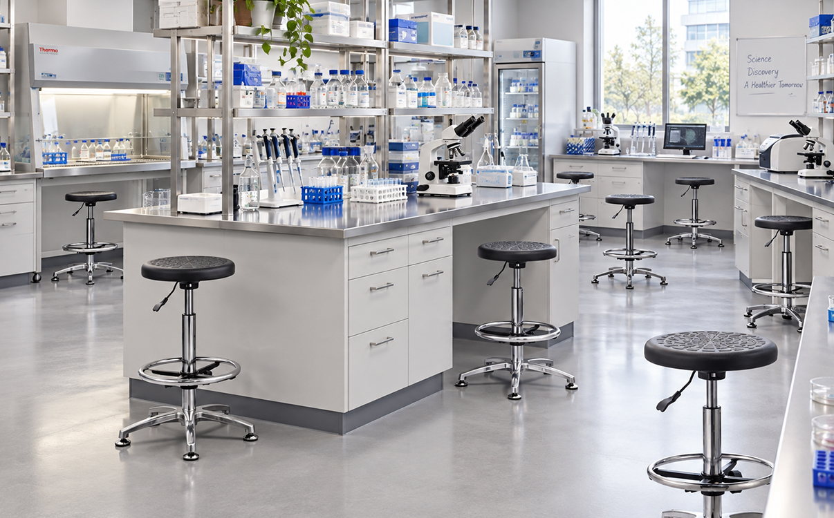 Ghế phòng lab sử dụng tại khu vực nghiên cứu kỹ thuật