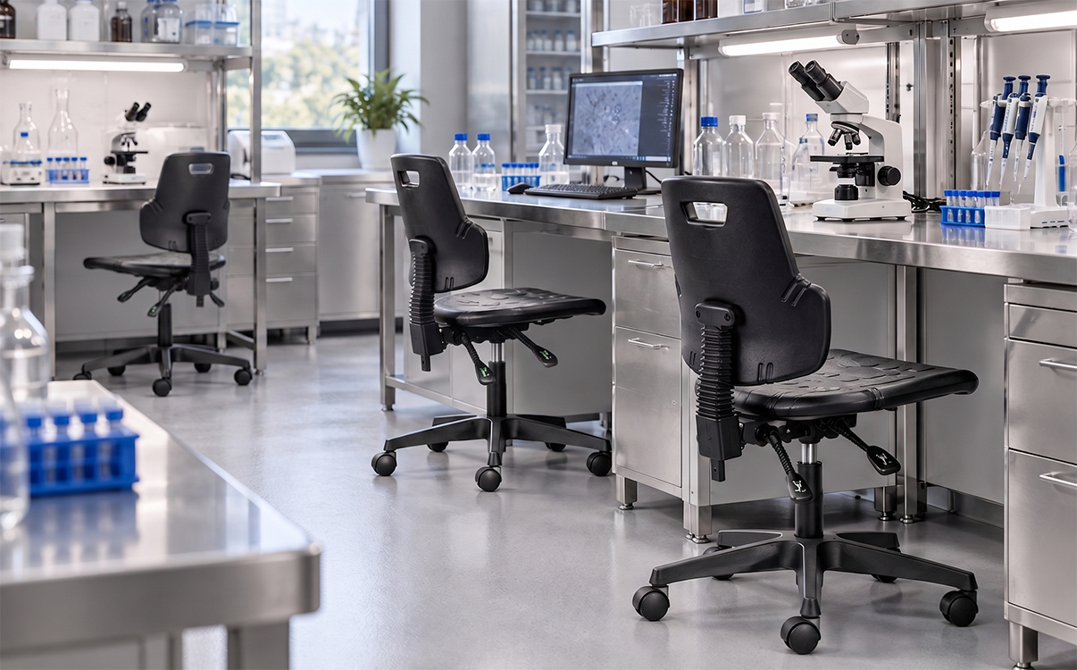 Ghế phòng thí nghiệm Labsit dành cho không gian nghiên cứu
