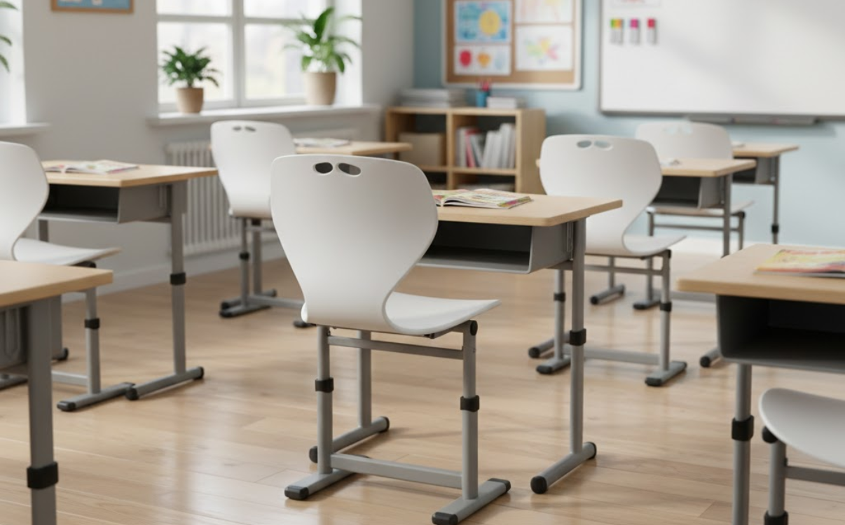 Ghế học sinh nâng hạ giúp giảm mệt mỏi và duy trì sự tập trung trong giờ học dài.