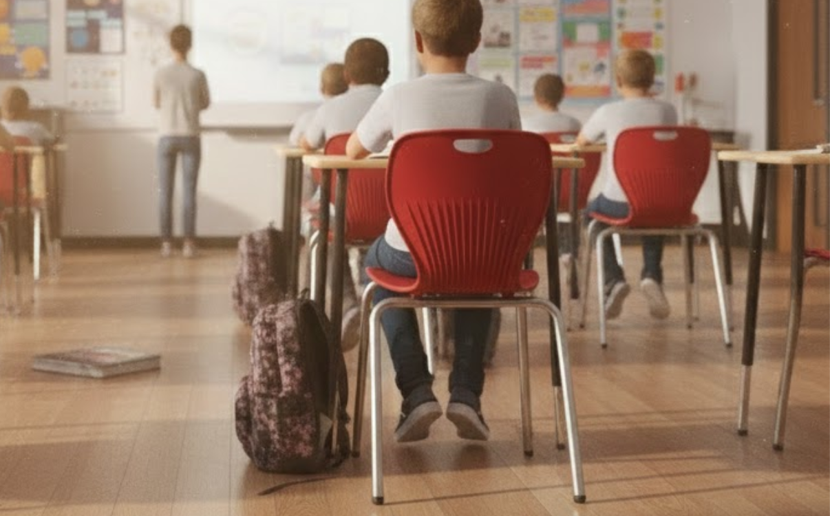 Khung ghế chắc chắn với vật liệu bền bỉ giúp ghế phòng học ổn định, an toàn và sử dụng lâu dài trong môi trường giáo dục.