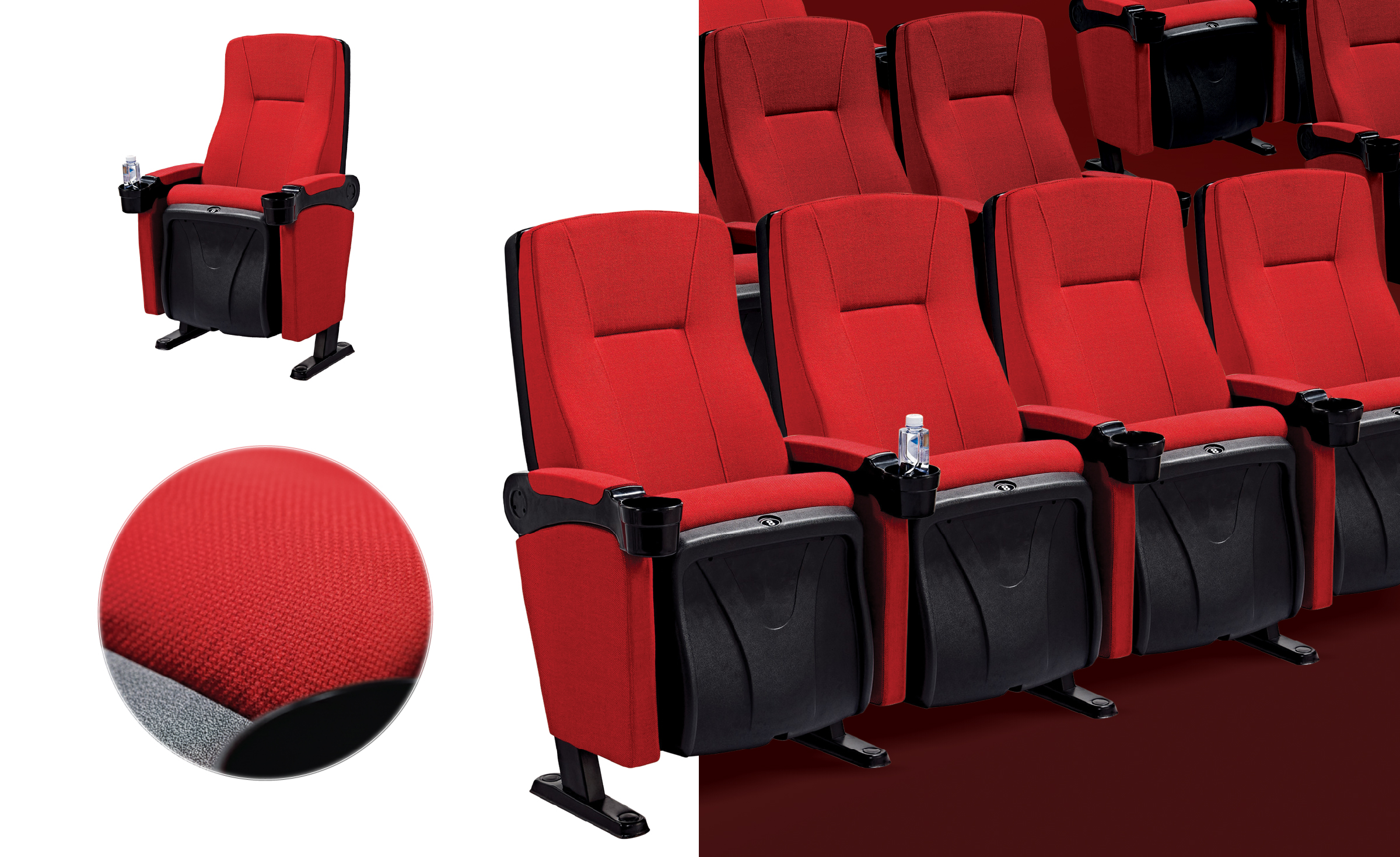 Khung thép sơn tĩnh điện vững chắc kết hợp đệm bọc vải tiêu âm hoặc da cao cấp, từng đường may sắc nét tôn lên vẻ sang trọng mà vẫn đảm bảo độ bền và an toàn chuẩn quốc tế.