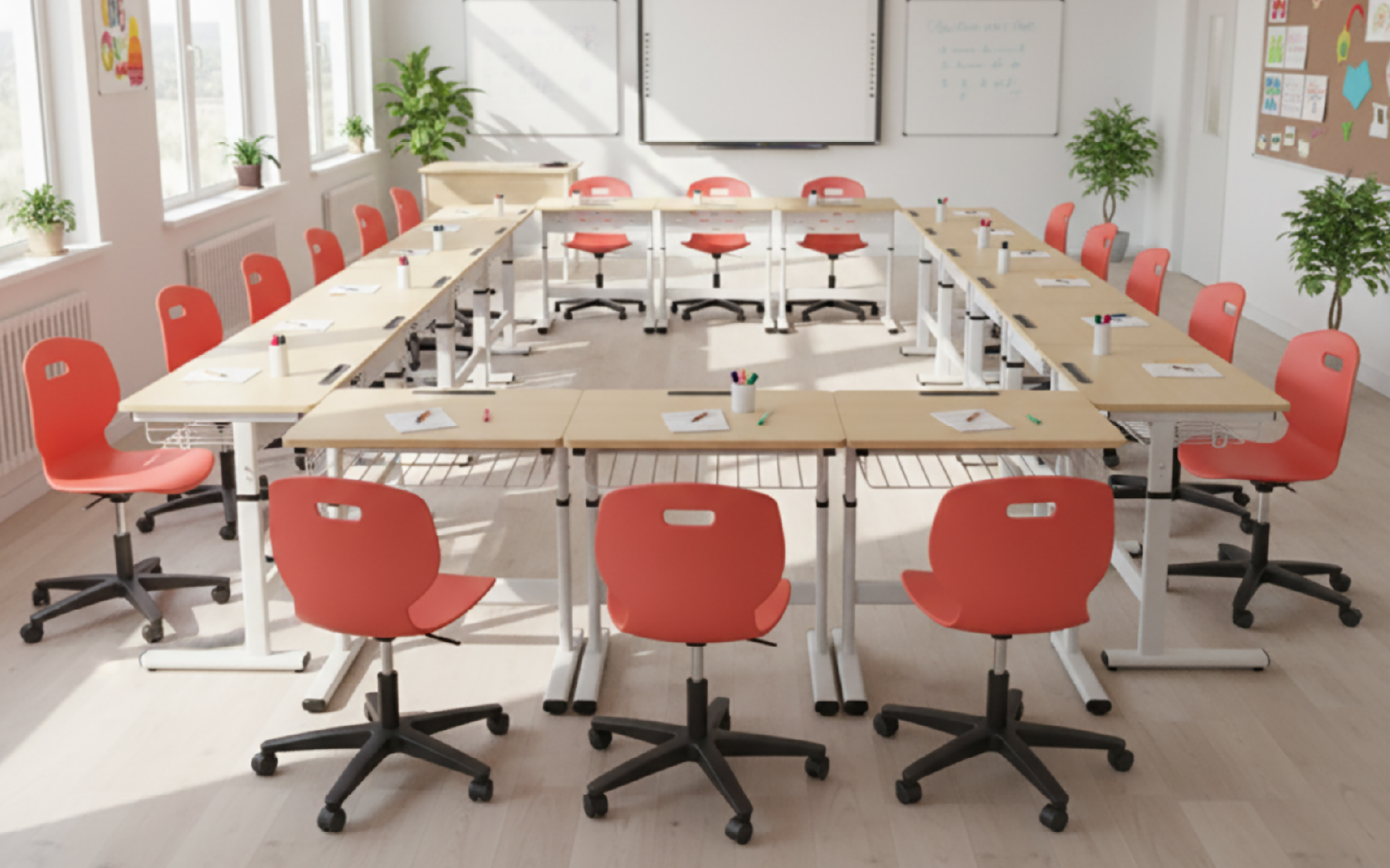 Thay đổi bàn ghế, thay đổi tư duy: Không gian học linh hoạt không chỉ tăng 50% khả năng ghi nhớ mà còn giải phóng học sinh khỏi sự cứng nhắc, kiến tạo tri thức chủ động và bảo vệ sức khỏe.
