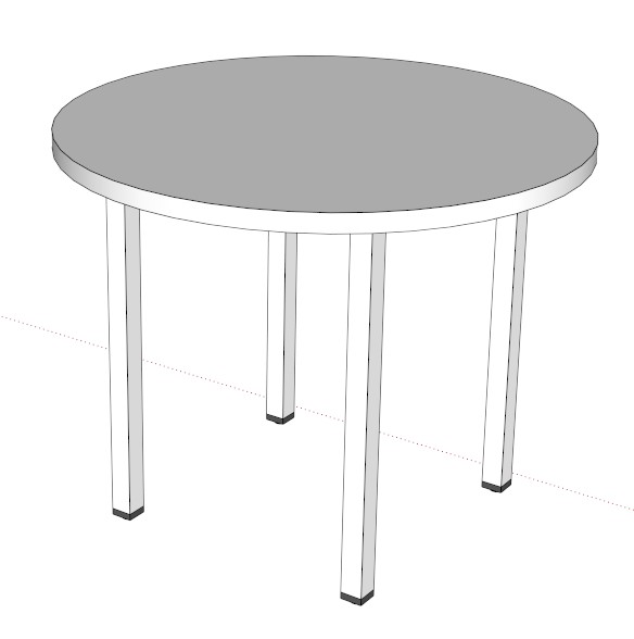  File 3D bàn học mầm non Compa