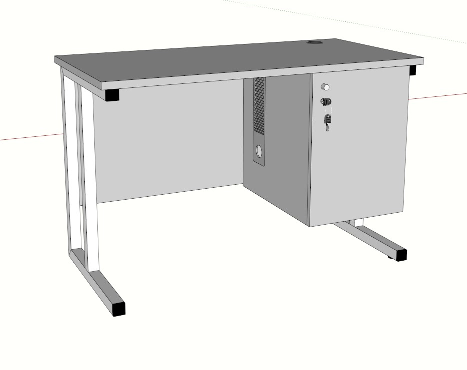 Domain School Desk 3D File