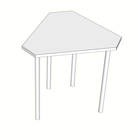 Hexa Student Desk 3D File