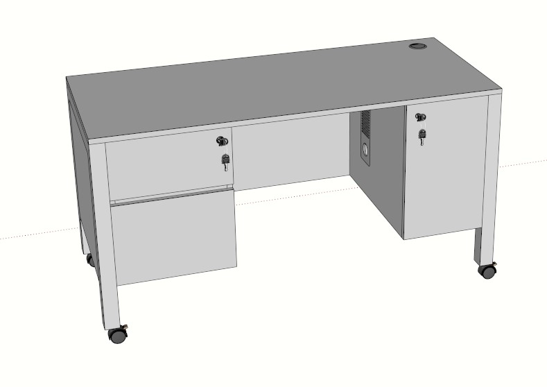  File 3D bàn trường học Infra