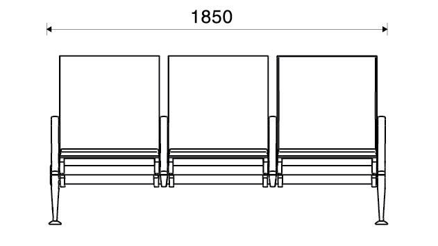 Kích thước ghế băng chờ Sapa 03-1