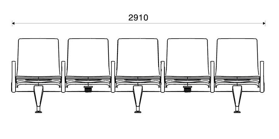 Kích thước Ghế băng chờ SJ-9061-05