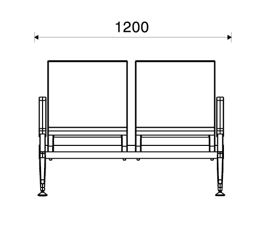 Kích thước ghế băng chờ Sunny