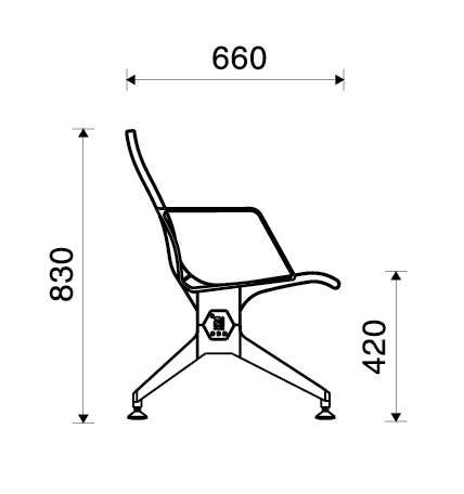 Kích thước ghế băng chờ Sunny