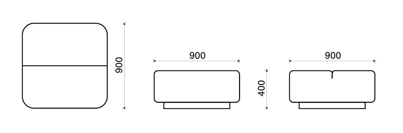 Ghế đôn Movie Square 02