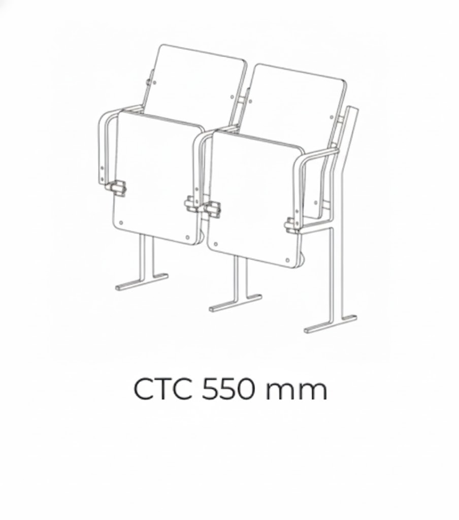 Thông số kỹ thuật ghế hội trường Emberly