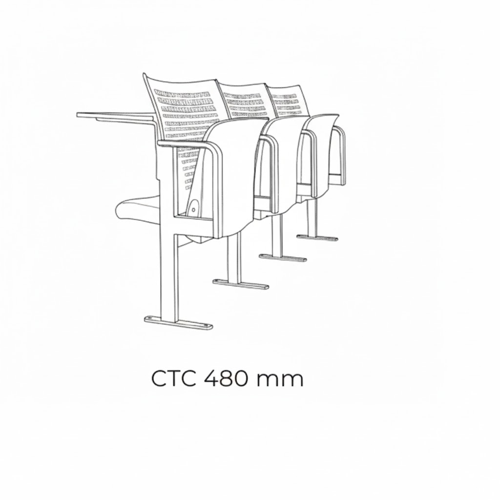 Thông số kỹ thuật ghế hội trường Oscar J