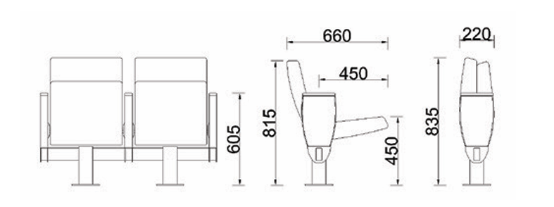 Thông số kỹ thuật ghế hội trường Reverie