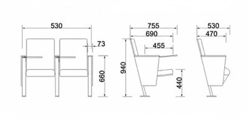 Thông số kỹ thuật ghế hội trường Spotlight