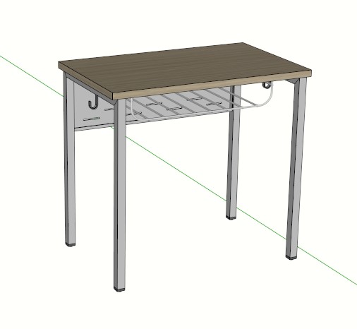 File 3D bàn học sinh Tetra 01 - S